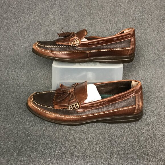 Johnston & Murphy JM Flex Brown Sheepskin Kiltie Tassel Loafers Shoes Mens 9.5 M main image 8